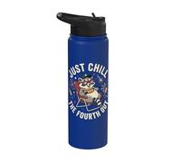 Just Chill The Fourth Out Stainless Steel Insulated Water Bottle