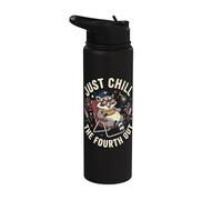 Just Chill The Fourth Out Stainless Steel Insulated Water Bottle