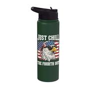 Just Chill The Fourth Out Stainless Steel Insulated Water Bottle