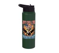 Just Chill The Fourth Out Stainless Steel Insulated Water Bottle