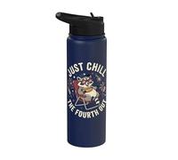Just Chill The Fourth Out Stainless Steel Insulated Water Bottle