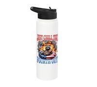 Just Chill The Fourth Out Stainless Steel Insulated Water Bottle