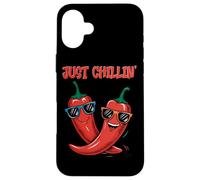 Just Chillin' Cool Peppers Graphic Fun Case for iPhone 16 Plus