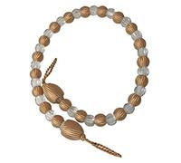 Just Contempo Crystal Beaded Tie Back, Latte