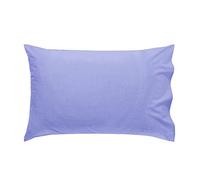 Just Contempo JC Pack of 2 56Pik Plain Pillow Cases, Non Iron Easycare, Sky Blue, Polyester-Cotton, Single