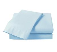 Just Contempo Plain Percale Fitted Sheet - Single, Duck Egg Blue