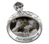 Just Contempo Wedding Engagement Ring Photo Frame, Silver