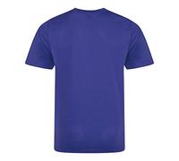 JUST COOL AWDis Men's Performance T-Shirt Reflex Blue Moisture Wicking Crew Neck Set-in Short-Sleeved 140gsm M