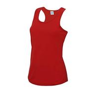 Just Cool Girlie Fit Sports Gym Ladies Vest Tank Top 12 Colours XS-XL RW688
