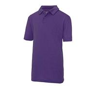 Just Cool Kids Unisex Sports Polo Plain Shirt (7-8) (Royal)