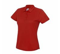 Just Cool Ladies Breathable Polyester Athletic Sports Polo Shirt with Collar