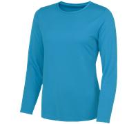 Womens Ladies Breathable Plain Polyester Athletic Sports Long Sleeve T-Shirt