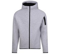 Just Cool Men's AWDis Adapt Fleece Full Zip Hoodie in Grey | Size: Large Just Cool Grey L