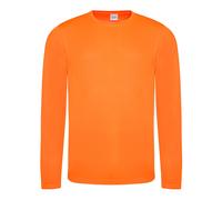 Just Cool Mens Long Sleeve Sports Gym Performance Plain / N/A N/A RW684