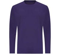 Just Cool Mens Long Sleeve Sports Gym Performance Plain T-Sh RW684