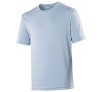 Just Cool Mens Performance Plain T-Shirt (L) (Sky Blue)