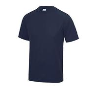 Just Cool Men's Performance Plain T-Shirt Oxford Navy Size M