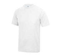 Just Cool Mens Performance Plain T-Shirt (S) (Arctic White)