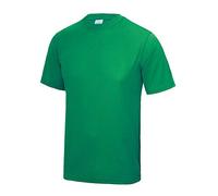 Just Cool Mens Performance Plain T-Shirt (XL) (Kelly Green)