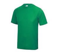 Just Cool Mens Performance Plain T-Shirt (XL) (Kelly Green)