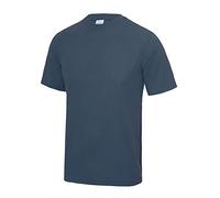 Just Cool Mens Performance Plain T-Shirt (XS) (Airforce Blue)