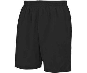 Just Cool Men's Plain Shorts in Black | Size: Medium Just Cool Black M