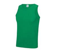 Just Cool Mens Sports Gym Plain Tank/Vest Top (M) (Kelly Green)