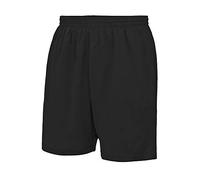 JUST COOL Mens Sports Shorts (S) (Jet Black)