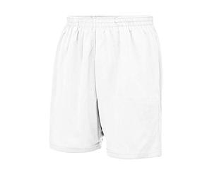 JUST COOL Mens Sports Shorts (XL) (Arctic White)