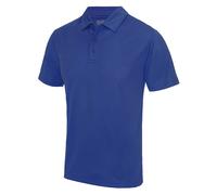 Mens Plain Polyester Breathable Wicking Athletic Sports Polo Shirt with Collar