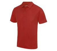 Just Cool Plain Textured Polyester Breathable Wicking Athletic Sports Polo Shirt