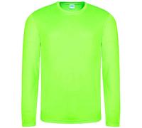 Just Cool Polyester Long Sleeve Breathable Wicking Athletic Sports Tee T-Shirt