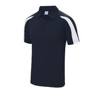 Just Cool Textured Polyester Breathable Wicking Athletic Contrast Polo Shirt