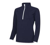 Just Cool Women's Half Zip Jumper in Navy | Size: Large Just Cool Navy L