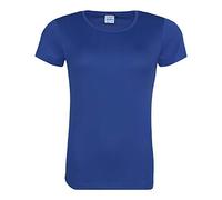 Just Cool Women's Sports Plain-coloured T-Shirt - Blue - X-Large