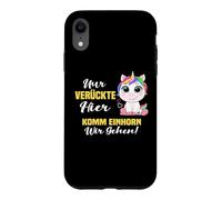 Just crazy here come unicorn we go Case for iPhone XR