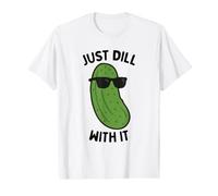 Just Dill with It Pickling Cucumber Dill Pickle Lover Value Graphic T-Shirt