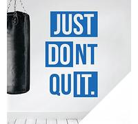 Just Do It, Don't Quit - Gym Motivational Quote Wall Sticker [Medium] [White]
