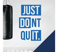Just Do It, Don't Quit - Gym Motivational Quote Wall Sticker [XLarge] [Cobalt]