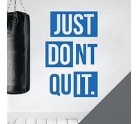 Just Do It, Don't Quit - Gym Motivational Quote Wall Sticker [XLarge] [Dark Grey]