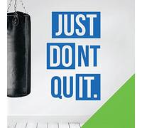 Just Do It, Don't Quit - Gym Motivational Quote Wall Sticker [XLarge] [Lime]
