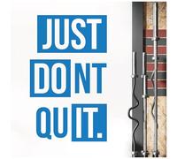 Just Do It, Don't Quit - Gym Motivational Quote Wall Sticker [XLarge] [Ocean]