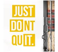 Just Do It, Don't Quit - Gym Motivational Quote Wall Sticker [XLarge] [Sunflower]