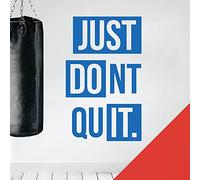 Just Do It, Don't Quit - Gym Motivational Quote Wall Sticker [XLarge] [Tomato]
