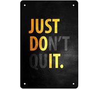 Just Do It Vintage Travel Poster Retro Poster Metal Tin Sign Chic Art Iron Painting Bar People Cave Cafe Family Garage Wall Decoration 8x12 Inch