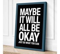 Just Do What You Can Canvas Wall Art Print 18x12 Inch (46 x 30 cm)