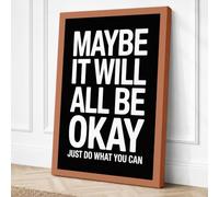 Just Do What You Can Canvas Wall Art Print 18x12 Inch (46 x 30 cm)