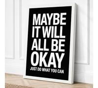 Just Do What You Can Canvas Wall Art Print 30x20 Inch (76 x 51 cm)