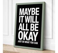 Just Do What You Can Canvas Wall Art Print 30x20 Inch (76 x 51 cm)