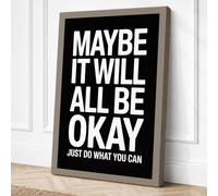 Just Do What You Can Canvas Wall Art Print 36x24 Inch